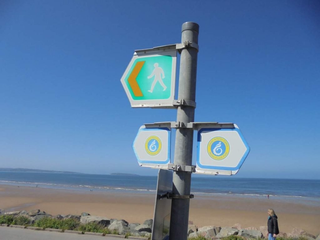 Wales Coast Path sign post